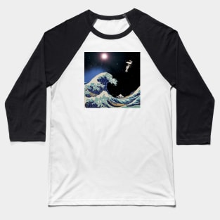 The Great Wave - Cosmonaut Baseball T-Shirt